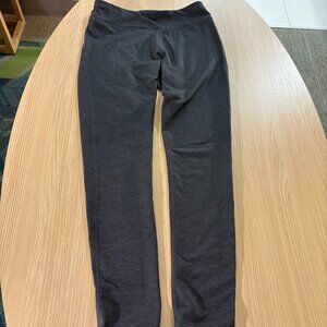 Title Nine Leggings Small Grey Herringbone Print Polyester Spandex Blend Ankle